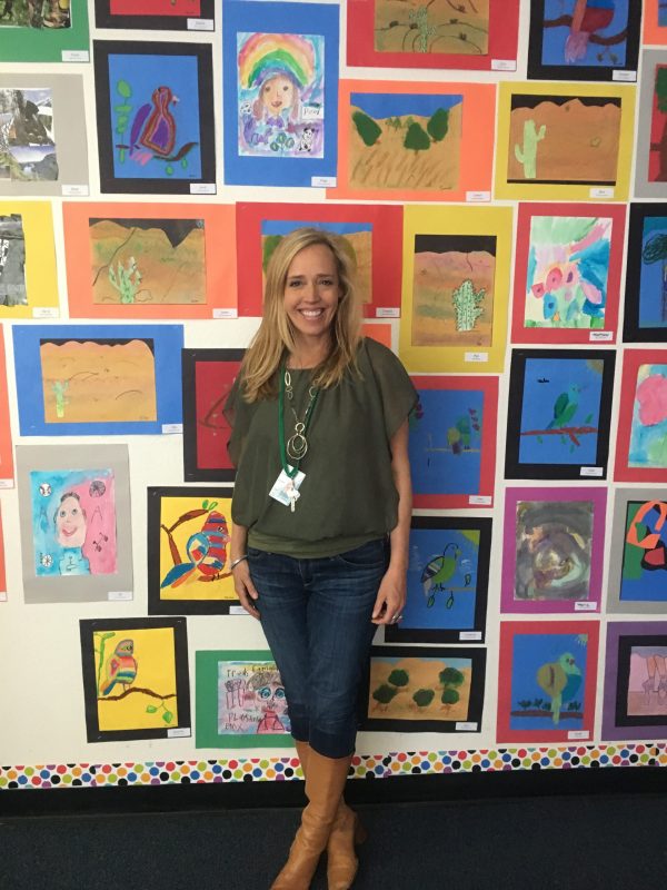 Art projects showcased after using Meet the Masters art curriculum.