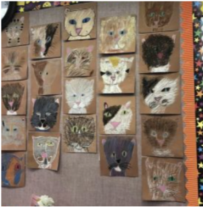 Texture art projects for elementary